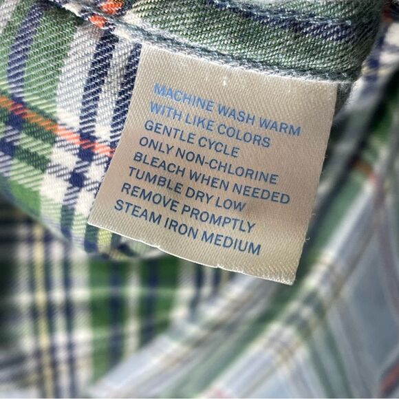 Southern Tide Classic Fit 100% Cotton LS Blue Green Red Plaid Dress Shirt Size L - Picture 3 of 4